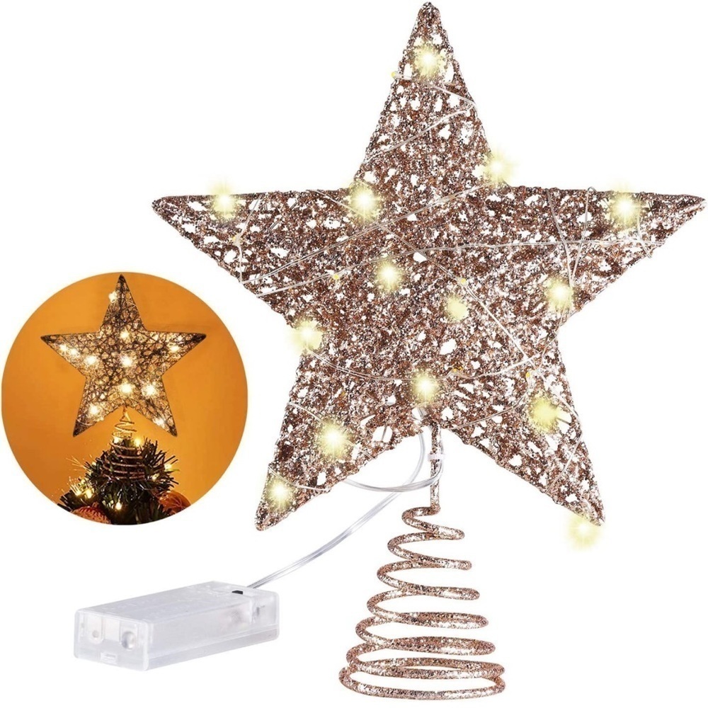 Rose Gold Christmas Tree Topper
